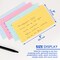 BAZIC 3" x 5" Ruled Index Cards, Assorted Colors, 100 Count, Case of 36